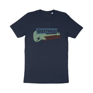 Stanley/Stella Gitaar Liefhebber T Shirt - Muzikant - Blauw - L