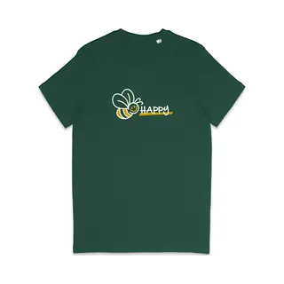 Stanley/Stella Grappig Heren En Dames T Shirt - Be Happy - Ben Gelukkig - Groen - Xxl