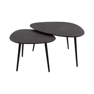 AnLi Style Salontafel Set/2 Driehoekig Metallic
