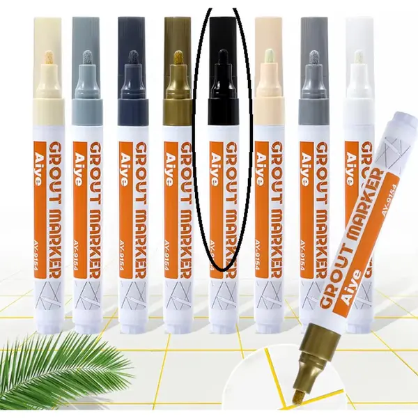 Zwarte Voegenstift - Stift Voor Zwarte Voegen- Voegen Marker - Zwarte Voegen - Voegen Reiniger - Voegen Stift - Voegen Marker - Voeg Reiniger - thumbnail