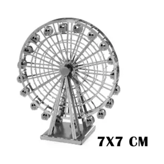 Reuzenrad 3D Metalen Miniatuur Bouwpakket - Schaalmodel Puzzel Kermis