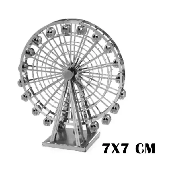 Reuzenrad 3D Metalen Miniatuur Bouwpakket - Schaalmodel Puzzel Kermis thumbnail