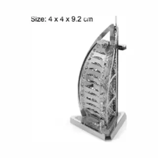 Burj Al Arab 3D Metalen Miniatuur Bouwpakket - Schaalmodel Puzzel Dubai