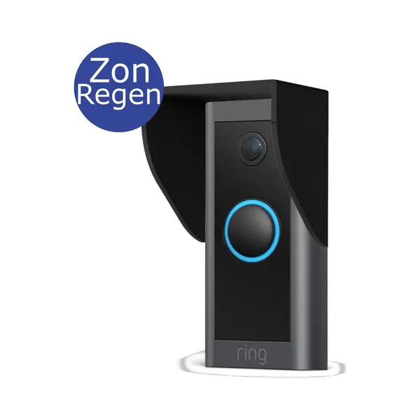 SmarThuis - Regenkap Zonnekap Geschikt Voor Ring Video Deurbel Wired - Zonnekap Regenprotectie - Inclusief Montage Materiaal - Sterk En Milieubewust thumbnail