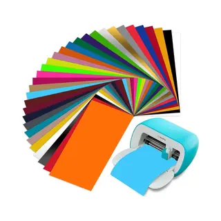 32 Stuks Smart Heat Transfer Vinyl - Cricut Joy - 14 Cm X 30, 5 Cm - Iron On Vinyl - Htv - Zonder Snijmat - Smart Iron On Vinylfolie - Plotter -