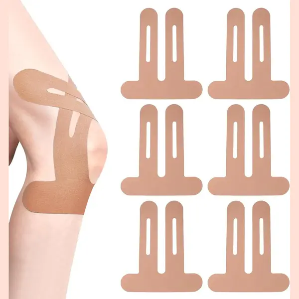 PreCut Kinesiotapes - Knietape Voor Sport - 6 Stuks Huidvriendelijk En Waterdicht Met Perfect Draagcomfort thumbnail