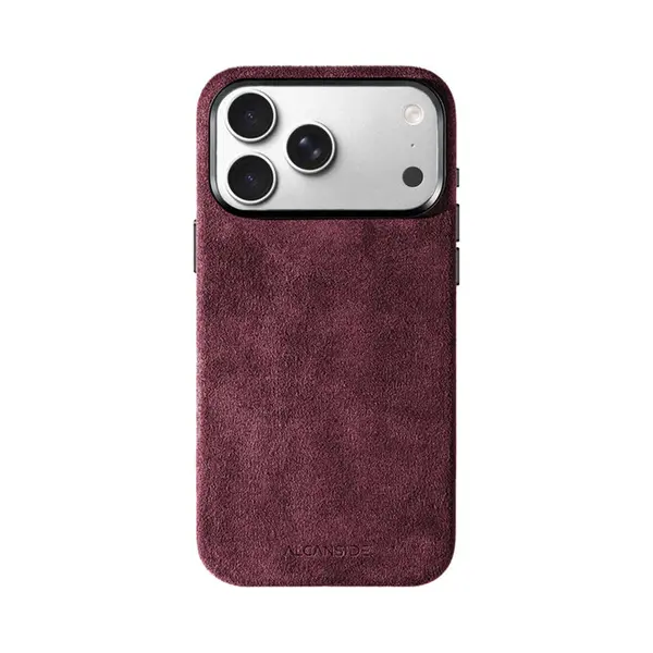 Alcanside Luxe Hoesje Geschikt Voor Apple IPhone 17 Pro Max – Magsafe 360° Shock Proof Telefoonhoesje – Premium Alcantara Case – 100% Optimale thumbnail