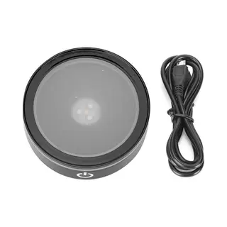 Crystal Led Light Base Zwart Flat Touch Multi Mode Kleurrijke Ronde Show Stand Display Plate - 3D Stand