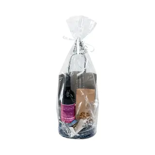 Kp Diamantzakken Met Rond Karton | 5 Stuks 11, 5x40cm | Cellofaan Zakken | Wijnfleszak