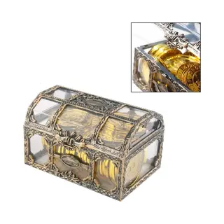 Transparante Kunststof Spaarpot Mini-schatkist Voor Decoratie En Sieraden - Bruiloft Thema - Verjaardagscadeau Voor Kinderen
