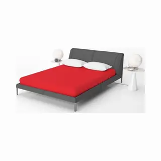 Hoeslaken 100 X 200/220 Jersey Rood