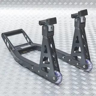 Datona® MotoGP Paddockstand Voorwiel – Aluminium Motorstandaard – Max. Capaciteit 250 Kg – Inclusief Universele Rubber Adapters – 3 Kg