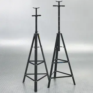 Datona Assteunen Hoog 2 Ton Met Spindel - 2 Stuks - Zwart