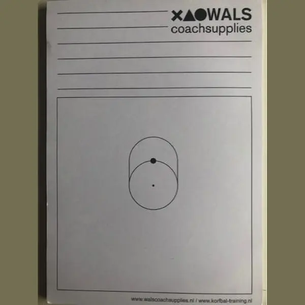 Wals Coach Supplies Coachpapier - Coachblok - Korfbal - A5 thumbnail