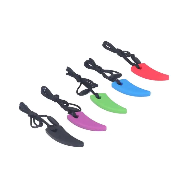 Ouylaf Bijtketting - Wolfsklauw Kauwketting - Sensorische Kauwkettingen - 5pcs - Kauwketting Kind - Bijtketting Autisme - Voor Kinderen Met Autisme thumbnail