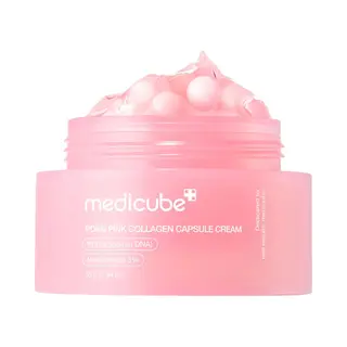 Medicube Salmon Dna Pdrn Pink Kollagen-Kapselcreme – Leichte Feuchtigkeitsspendende Gesichtscreme – Pdrn & Niacinamid Für Ungleichmäßigen