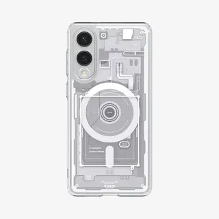 Spigen Ultra Hybrid Zero One (MagFit) Handy-Schutzhülle 17 cm (6.7") Cover Weiß