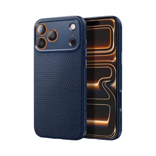 Spigen - Liquid Air - IPhone 17 Pro Max - Navy Blue (Apple IPhone 17 Pro Max), Smartphone Hülle, Blau