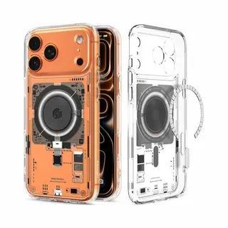 Spigen Ultra Hybrid (MagFit) Neo One Handy-Schutzhülle 16 cm (6.3") Cover Schwarz, Transparent