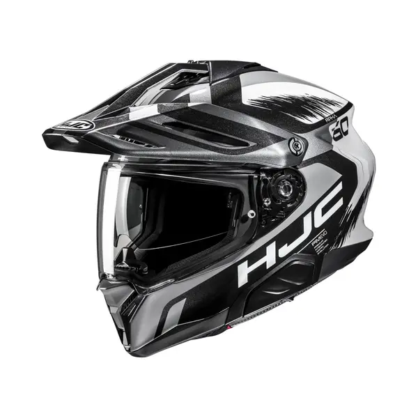 Hjc Rpha 60 Quid Zwart Wit Zilver Adventure Motorhelm - Maat Xxl - Helm thumbnail