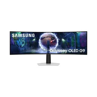 Samsung G93SD Computerbildschirm 124,5 cm (49") 5120 x 1440 Pixel Dual Qhd Oled Silber