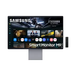 Samsung M90SF computer monitor 81,3 cm (32") 3840 x 2160 Pixels 4K Ultra Hd Oled Zilver