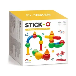 Arborescence Stick-O Magnetisch Bouwspeelgoed Voor Kinderen Vanaf 1, 5 Jaar, Creatief Bouwspeelgoed, Educatief Speelgoed, 10 Stuks