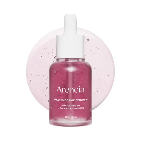 Arencia Red Collagen + Peptide Smoothie Serum, 8% Niacinamide, Vitamin C, Vitamin E, Lifting Anti-aging Serum For Skin Texture For Glass Skin thumbnail
