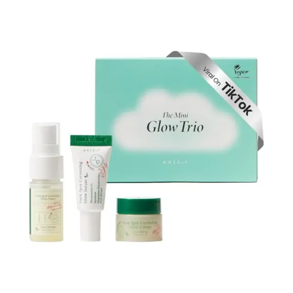 Axis-Y The Mini Glow Trio Dark Spot Correcting Travel Size Gift Set Toner Serum , Cream 0.169 Fl. Oz. Vegan Korean Skin Care 0.41 Fl. Oz White thumbnail