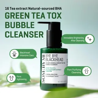 Some By Mi Bye Blackhead 30 Days Miracle Green Tea Tox Bubble Cleanser 120ml Authentieke Winkel