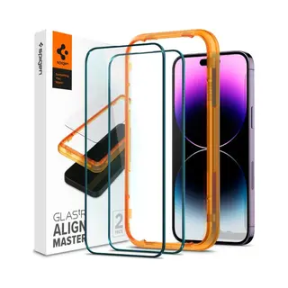 Spigen Glas tR Align Master Doorzichtige schermbeschermer Apple 2 stuk(s)