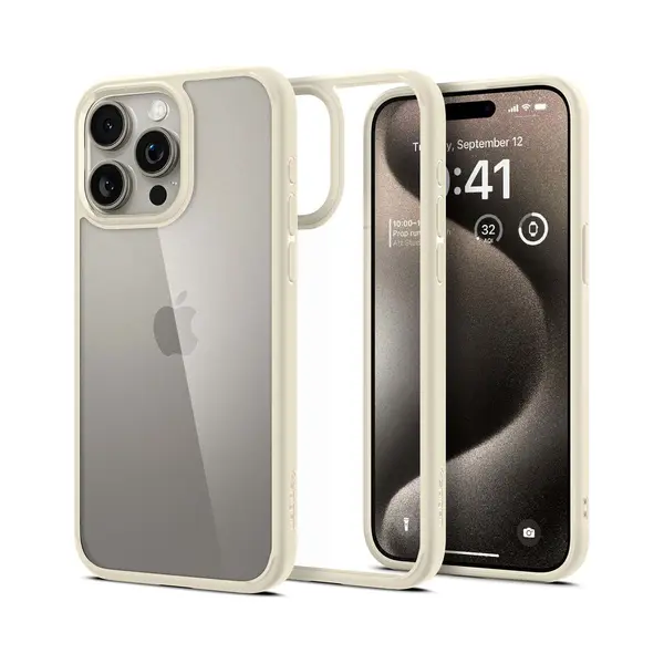 Spigen ACS06448 mobiele telefoon behuizingen 17 cm (6.7") Hoes Beige, Transparant thumbnail