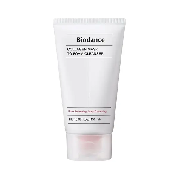 Biodance Collagen Mask To Foam Cleanser, Pink Face Wash For Women, 2-in-1 Pore Mask And Hydrating Foaming Facial Cleanser For Sensitive Skin, Oily thumbnail