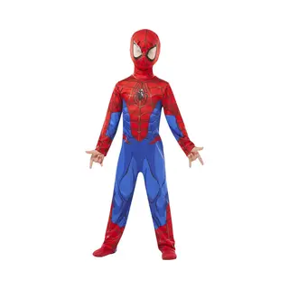 Rubies 640840l Spiderman Marvel Spider-Man Classic Child Costume, Boys, L (7-8 Years/128 Cms) Halloween, World Book Day