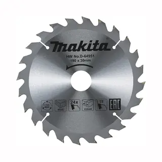 D-64951 Tct 190/30/24d Holzscheibe - Makita