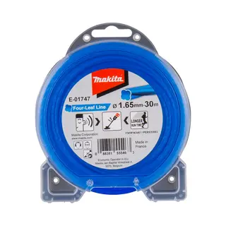 Mähfaden Four-leaf 1, 65mm 30m Blau Für Akku-sensen Und -trimmer E-01747 - Makita
