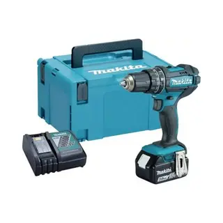 Makita DHP482RF boor 1900 Rpm Zonder sleutel 1,5 kg Zwart, Blauwgroen