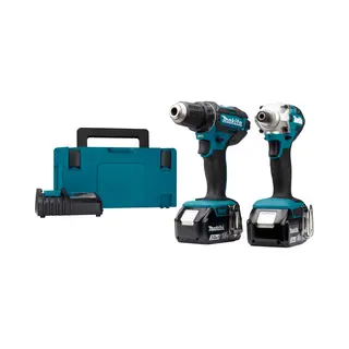 Makita DLX2339J 18V Li-Ion Accu Schroef-/boormachine (DDF482)&Slagschroevendraaier (DTD156) Combiset (2x 3, 0Ah Accu) In Mbox