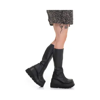 DemoniaCult Eu 42, 5 = Us 12 | Shaker-100 | 4 1/2 Pf Goth Punk Lolita Knee Bt