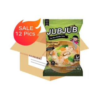 Jub Jub Jub Instant Rijst Noodles Groenten 12 X70 G