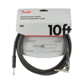 Fender Professional 10ft Straight/Angle Instrument Cable Black