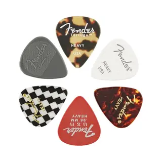 Fender - Material Medley - Plectrum - Heavy - 6 Stuks