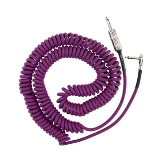 Fender Hendrix Voodoo Child Coil Instrument Cable, 95% Copper Coverage Shield For Less Noise Interference, Straight, Angle, 30', Purple