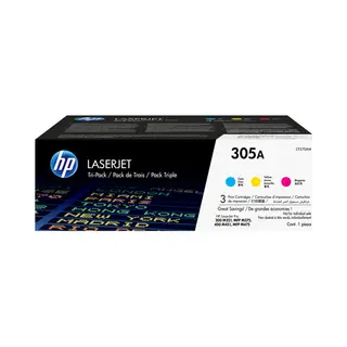 Hp 305A 3-pack Cyan/Magenta/Yellow Original LaserJet Toner Cartridges