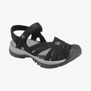 Keen Women's Rose Sandal, Black/Neutral Gray, 4 Uk