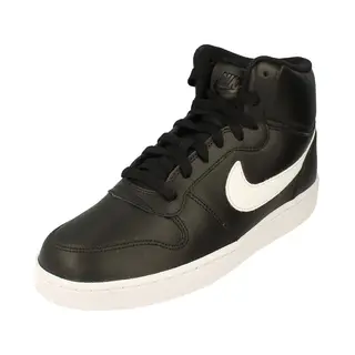 Nike Ebernon Mid - Herren Schuhe Sneakers Leder Schwarz AQ1773-002