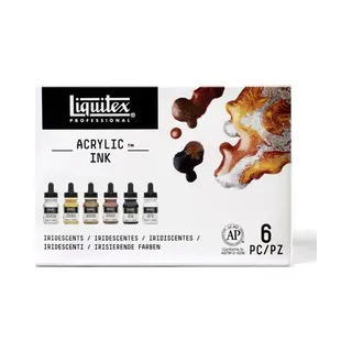 Liquitex 3699315 acrielverf 30 ml Zwart, Brons, Koper, Goud, Zilver, Wit Pipet Fles