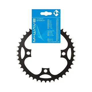 M-Wave Samox E-Bike Kettenblatt, Für 1/2 X 3/32 & 11/128" Ketten, Für Brose, Bosch, Shimano…, Lochkreis 104 Mm, Schwarz