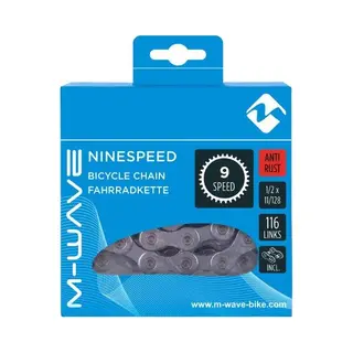 9-speed Ketting M-Wave 1/2 X 11/128" - 116 Schakels - Roestvrij Met Vergrendeling
