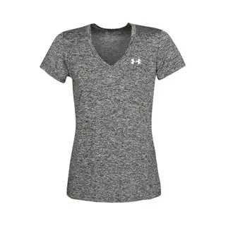 Under Armour Women Tech Short Sleeve V - Twist, Ladies T Shirt Made Of 4-Way Stretch Fabric, Ultra-light & Breathable Running Apparel